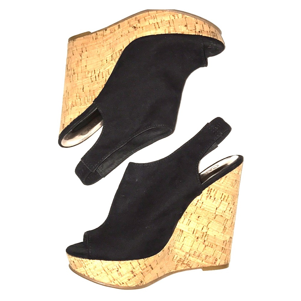 5" open toe wedges